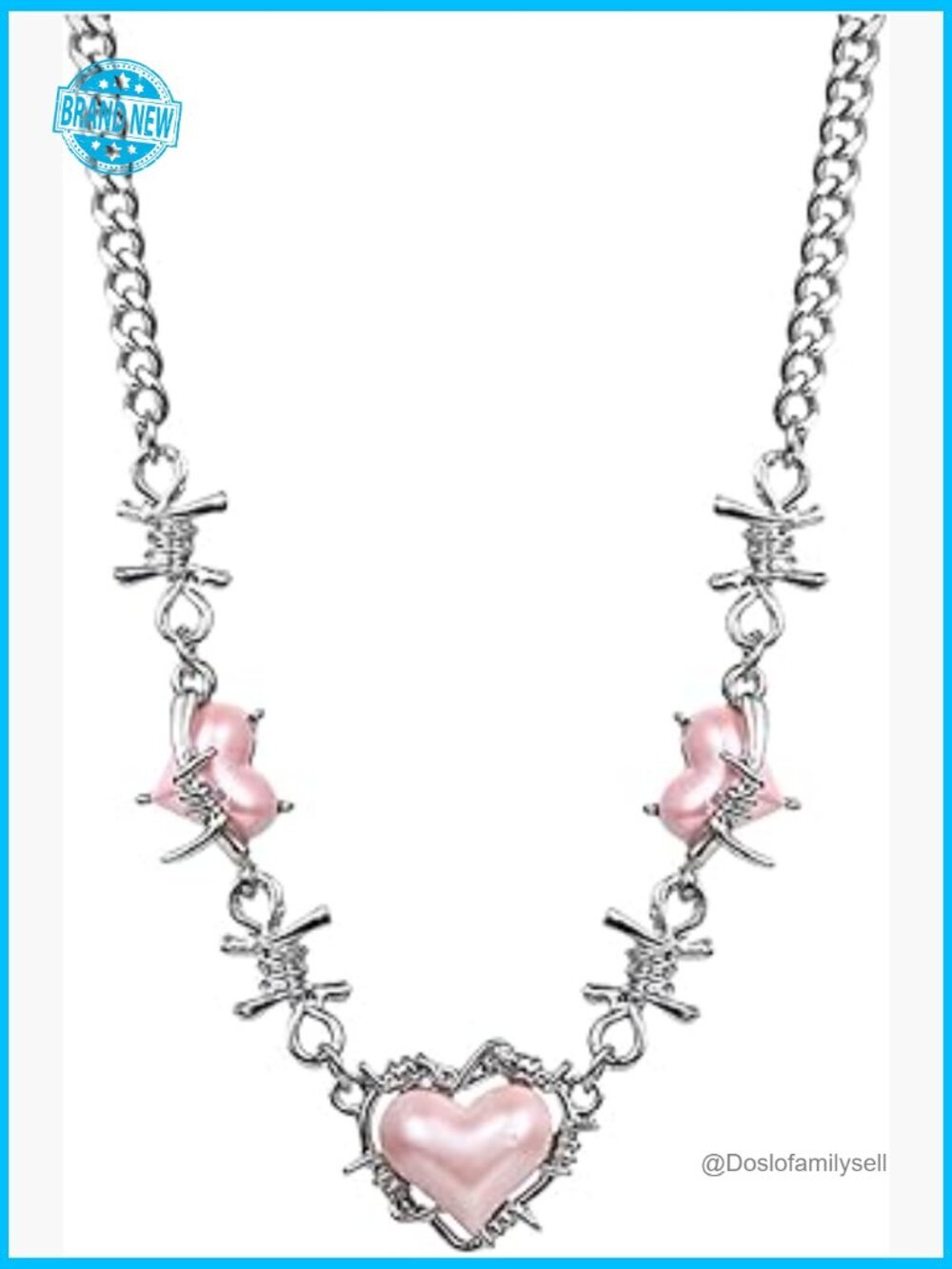 Y2K Moonstone Star Heart Cross Necklace Coquette Aesthetic Choker